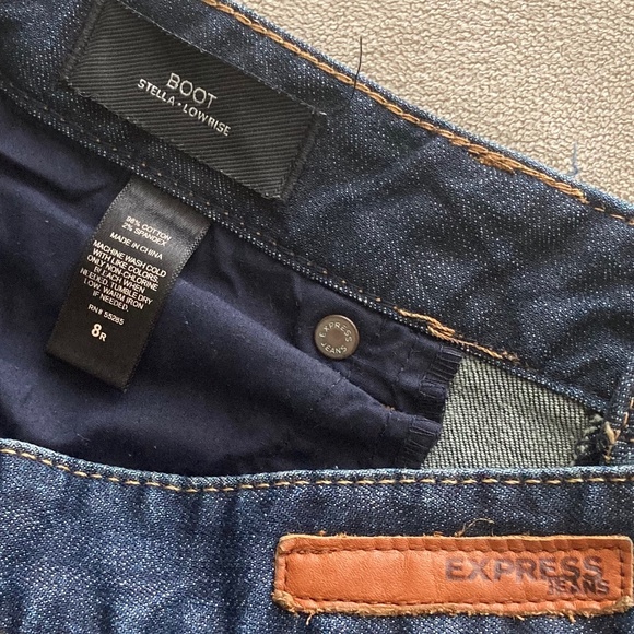 Express (NWOT) Boot Stella Low Rise Jeans / Size 8 - Picture 8 of 8